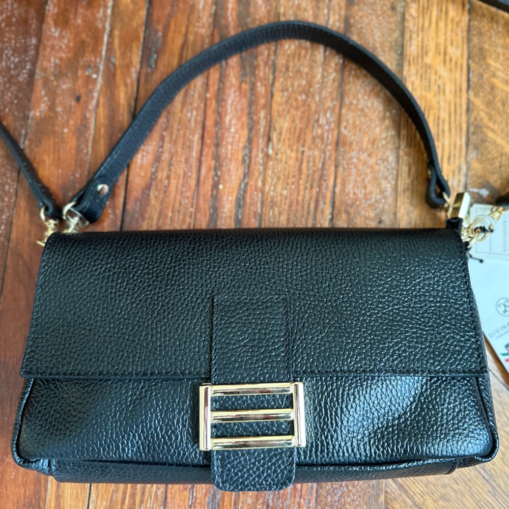 Divina Firenze black leather Abbi bag